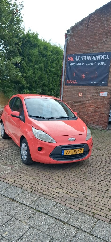 Ford Ka 1.2 51KW 2009 Rood ONDERHOUDBOEKJES I NETTE STAAT, Voorwielaandrijving, 1242 cc, 4 cilinders, 4 stoelen