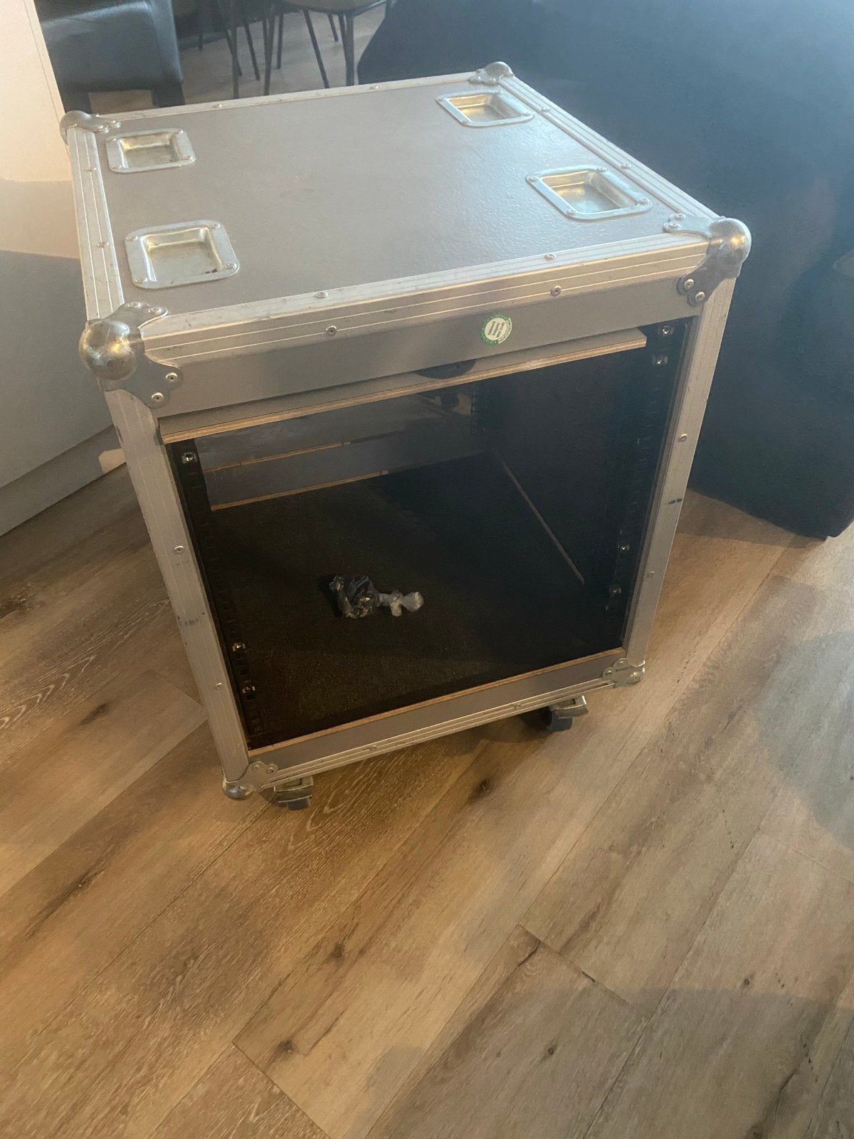 Luxe 19 inch 12 HE Rackcase op Wielen, Gebruikt, Speaker of Versterker, Ophalen of Verzenden, Nvt