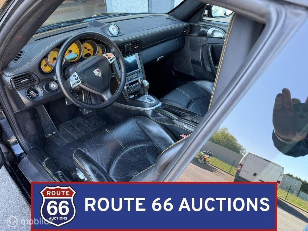 Porsche 911 Turbo | 2007 | Route 66 Auctions, Auto's, Gebruikt, Overige carrosserieën, Zwart, Bedrijf
