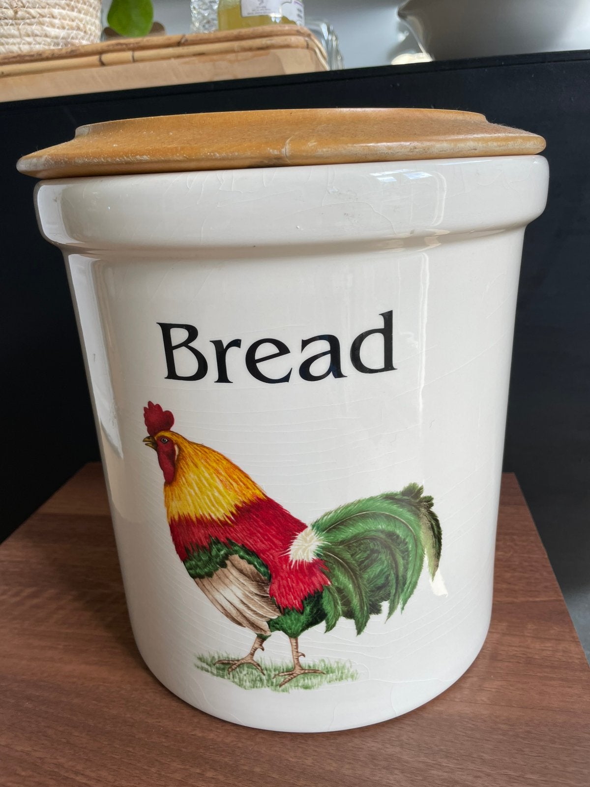 Vintage Cloverleaf “Farm Animals “ Broodpot met Haan, Ophalen of Verzenden