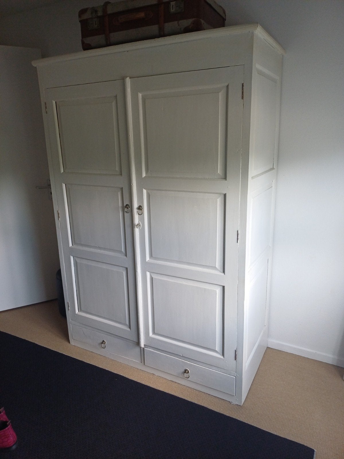Teakhouten kleding/opbergkast, Ophalen, Gebruikt, 200 cm of meer, Teakhout