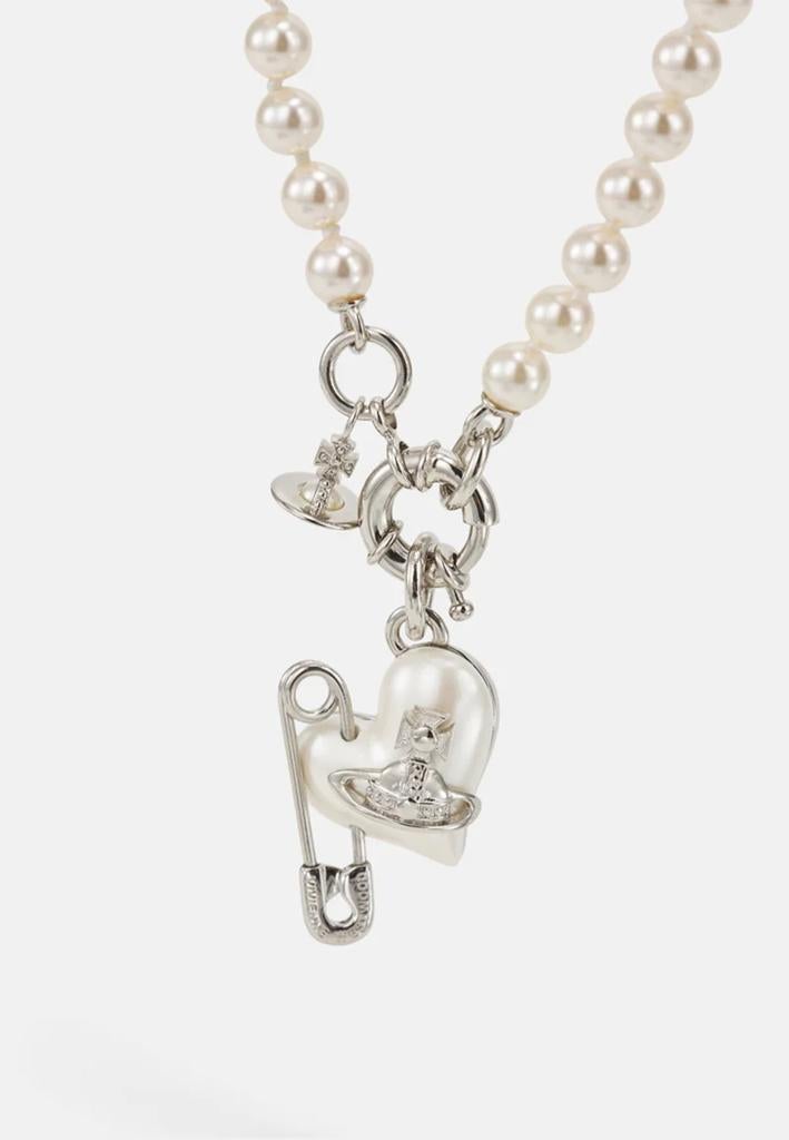 Vivienne Westwood Orietta Pearl parel Ketting Zilver NIEUW, Sieraden, Tassen en Uiterlijk, Kettingen, Met strass, Nieuw, Ophalen of Verzenden