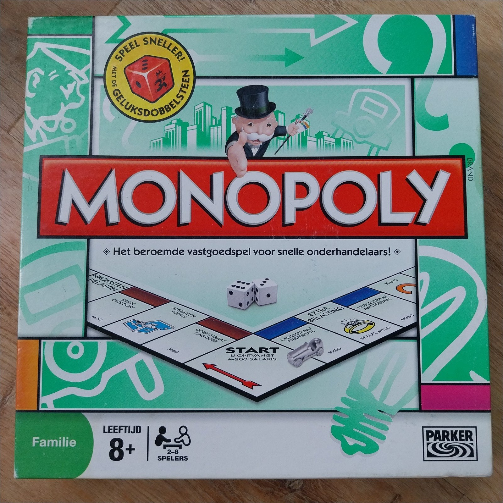 Monopoly Bordspel - Het beroemde vastgoedspel, Vijf spelers of meer, Ophalen of Verzenden, Gebruikt, Parker