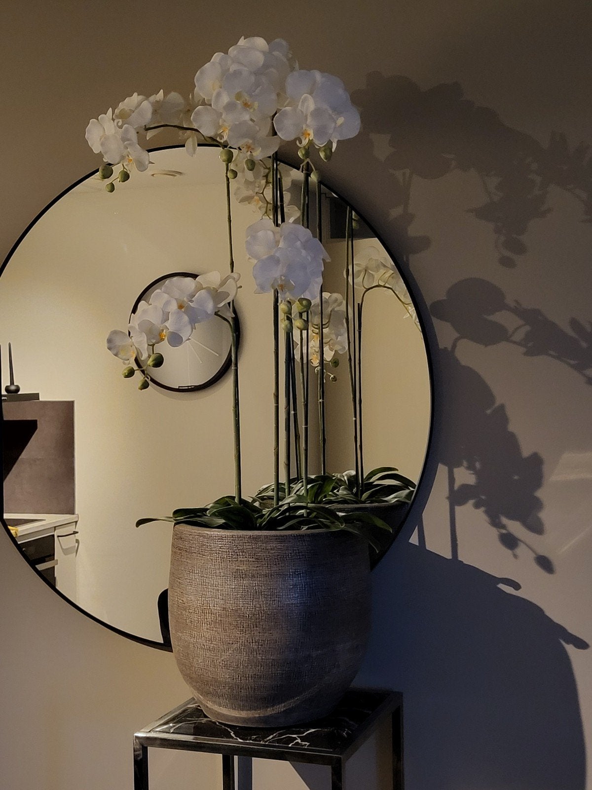 prachtige kunst orchidee 1.40 hoog totaal, Ophalen, Zo goed als nieuw