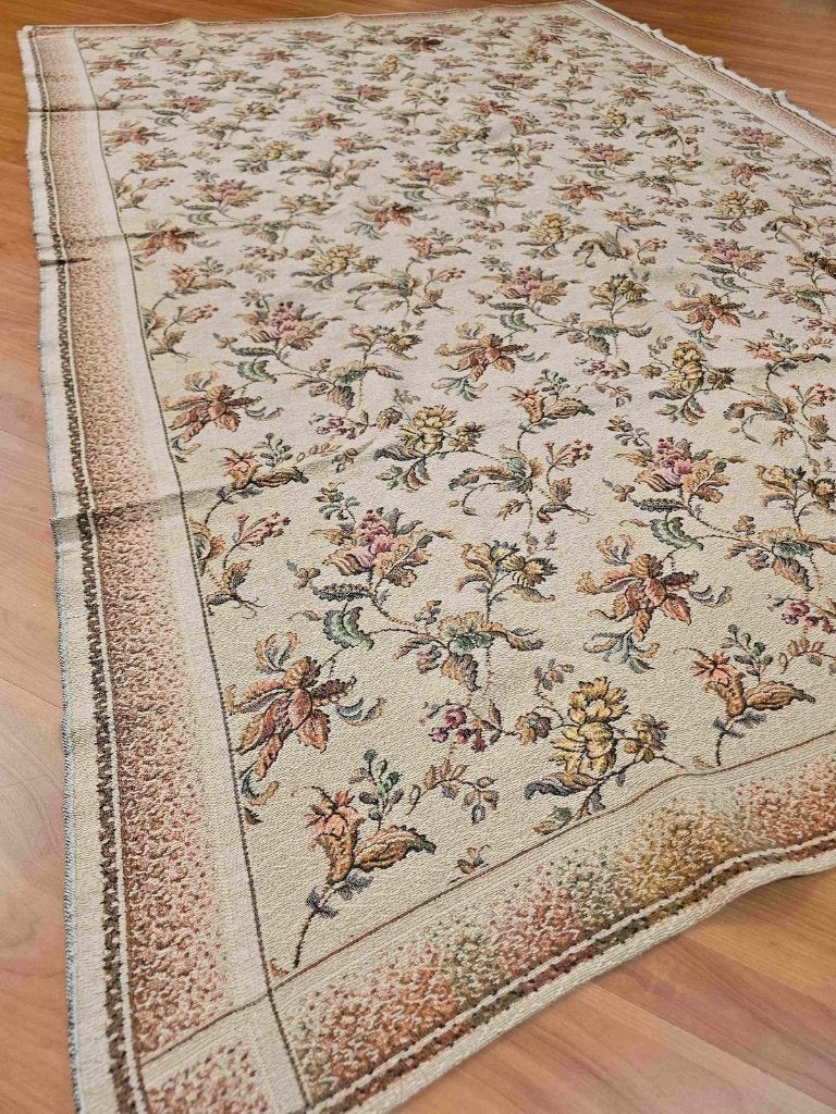 Grand foulard antiek dessin bloemen 175/125 cm, Ophalen of Verzenden