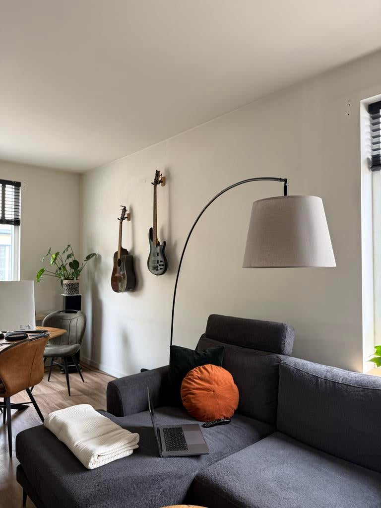 IKEA SKOTTORP / SKAFTET Staande lamp, boog, lichtgrijs, Ophalen, Zo goed als nieuw