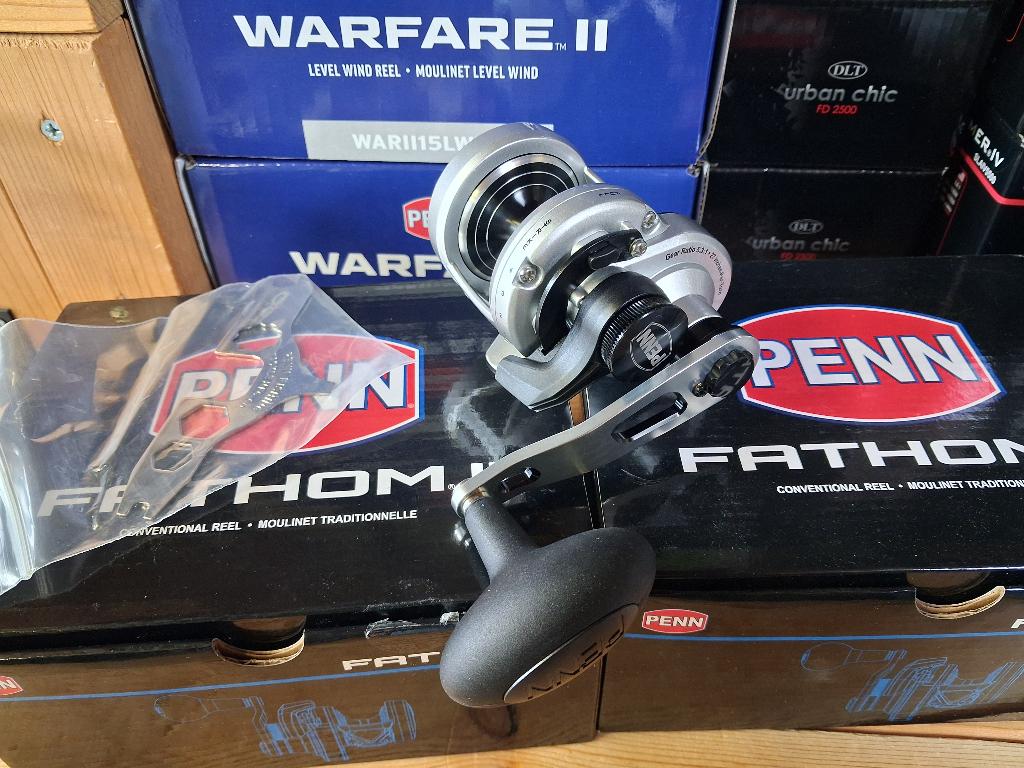 Penn Fathom II Reels (FTHII10XNLD) Nieuw in doos.., Watersport en Boten, Tinstraat, Molen, Nieuw, Ophalen of Verzenden