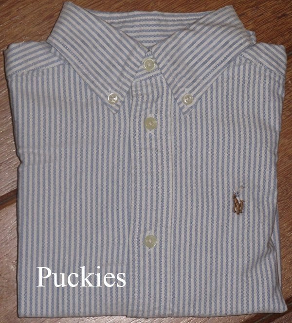 Maat 122 Blauw/wit Ralph Lauren Oxford overhemd NIEUW a, Overhemd of Blouse, Nieuw, Ophalen of Verzenden, Jongen