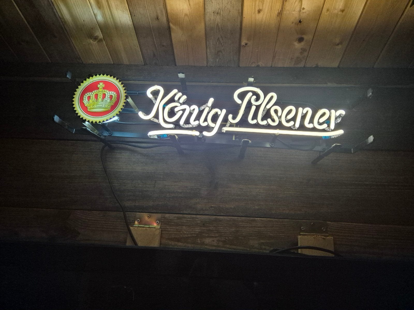 König Pilsener Neon Reclame Lamp, Wit, Overige merken, Gebruikt, Overige fittingen
