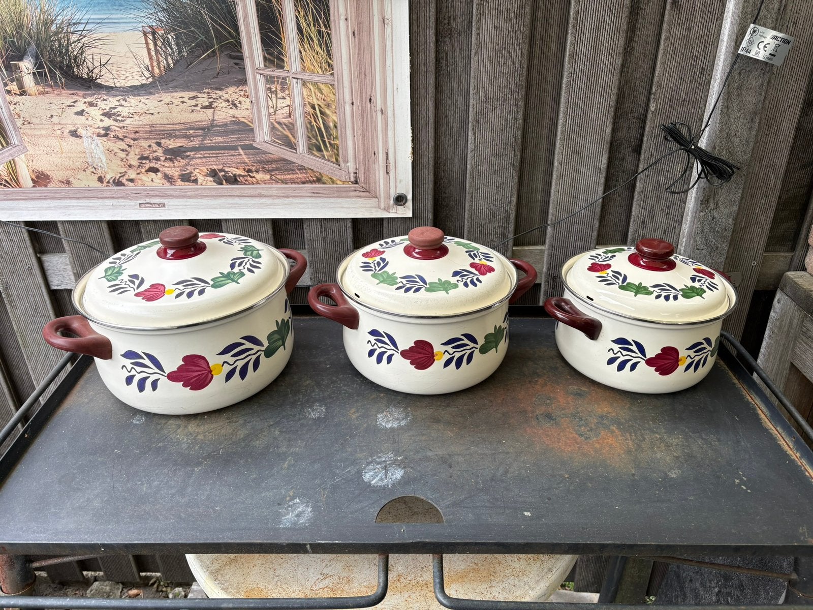 Boerenbond pannen set, Huis en Inrichting, Ophalen of Verzenden, Gebruikt, Overige materialen, Pannenset