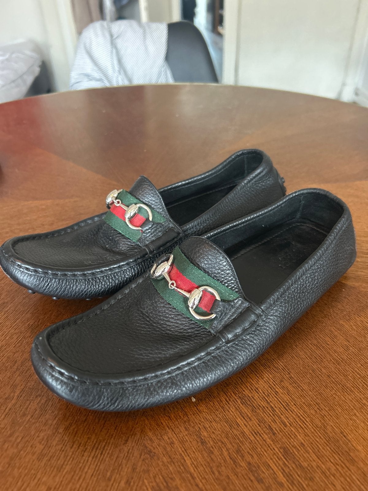 Vintage Gucci Loafers - Zwart Leer, Ophalen of Verzenden, Zo goed als nieuw, Zwart, Loafers