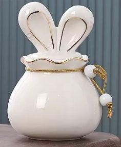 Prachtige kleine urn van keramiek 140ml (11x7cm)