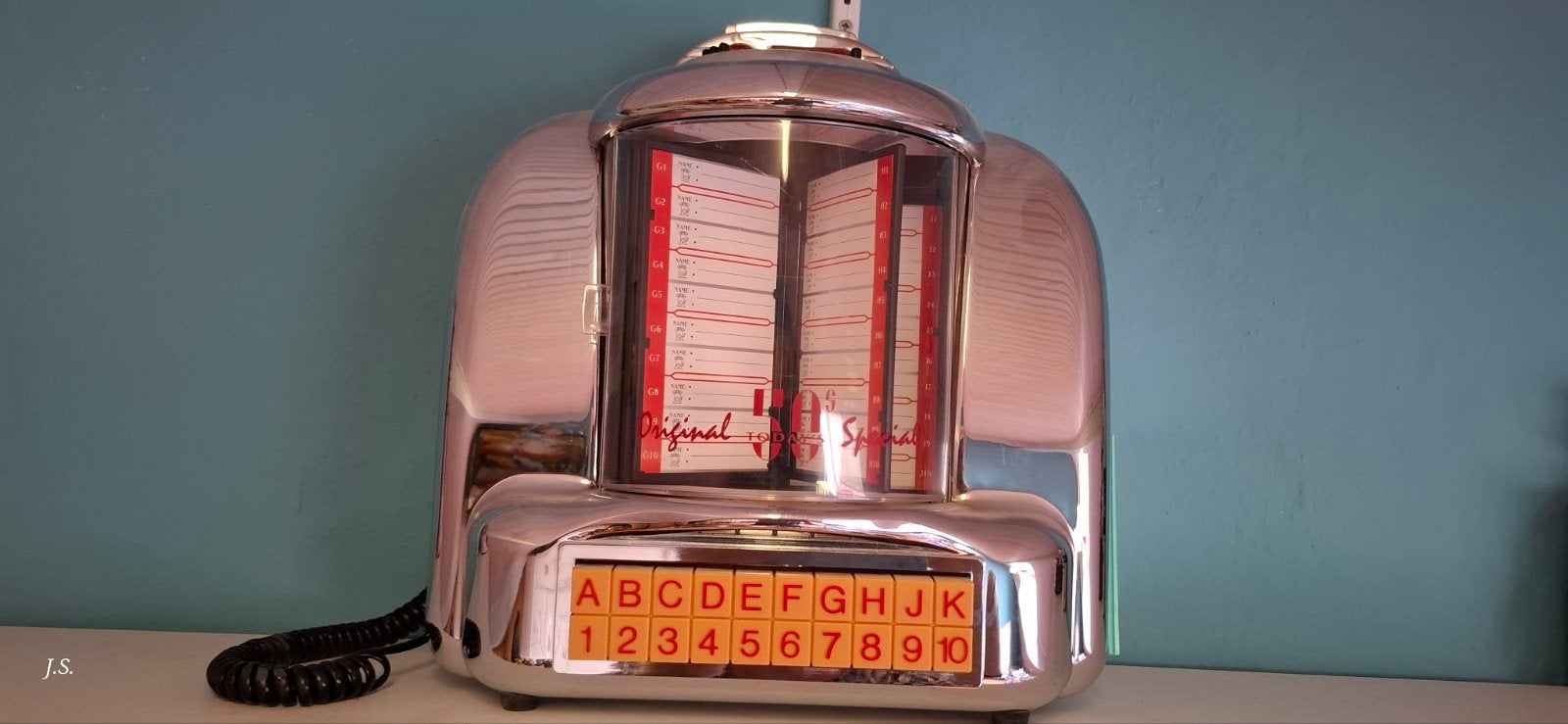 Retro Jukebox Telefoon - Decoratief en Functioneel, Verzamelen, Ophalen of Verzenden, Gebruikt, 1970 tot heden, Overige merken