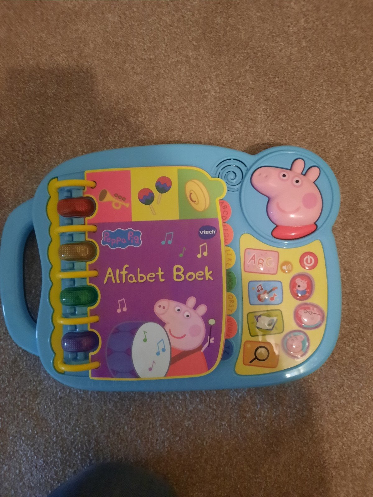 vtech peppa pig alfabet boek met geluid, Ophalen, Zo goed als nieuw