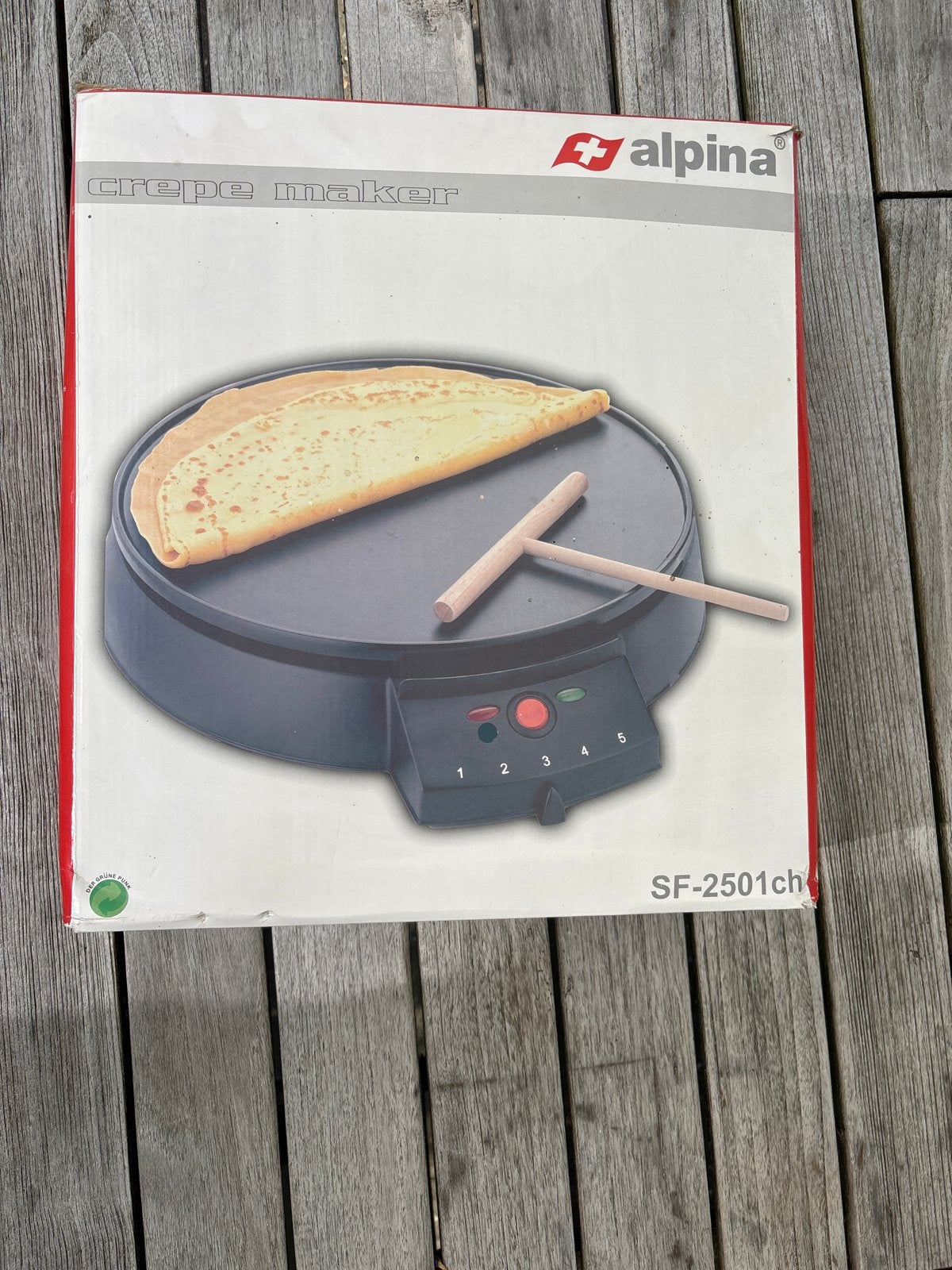 Nieuwe Alpina Crêpe Maker - Ongebruikt in Verpakking, Witgoed en Apparatuur, Ophalen, Nieuw