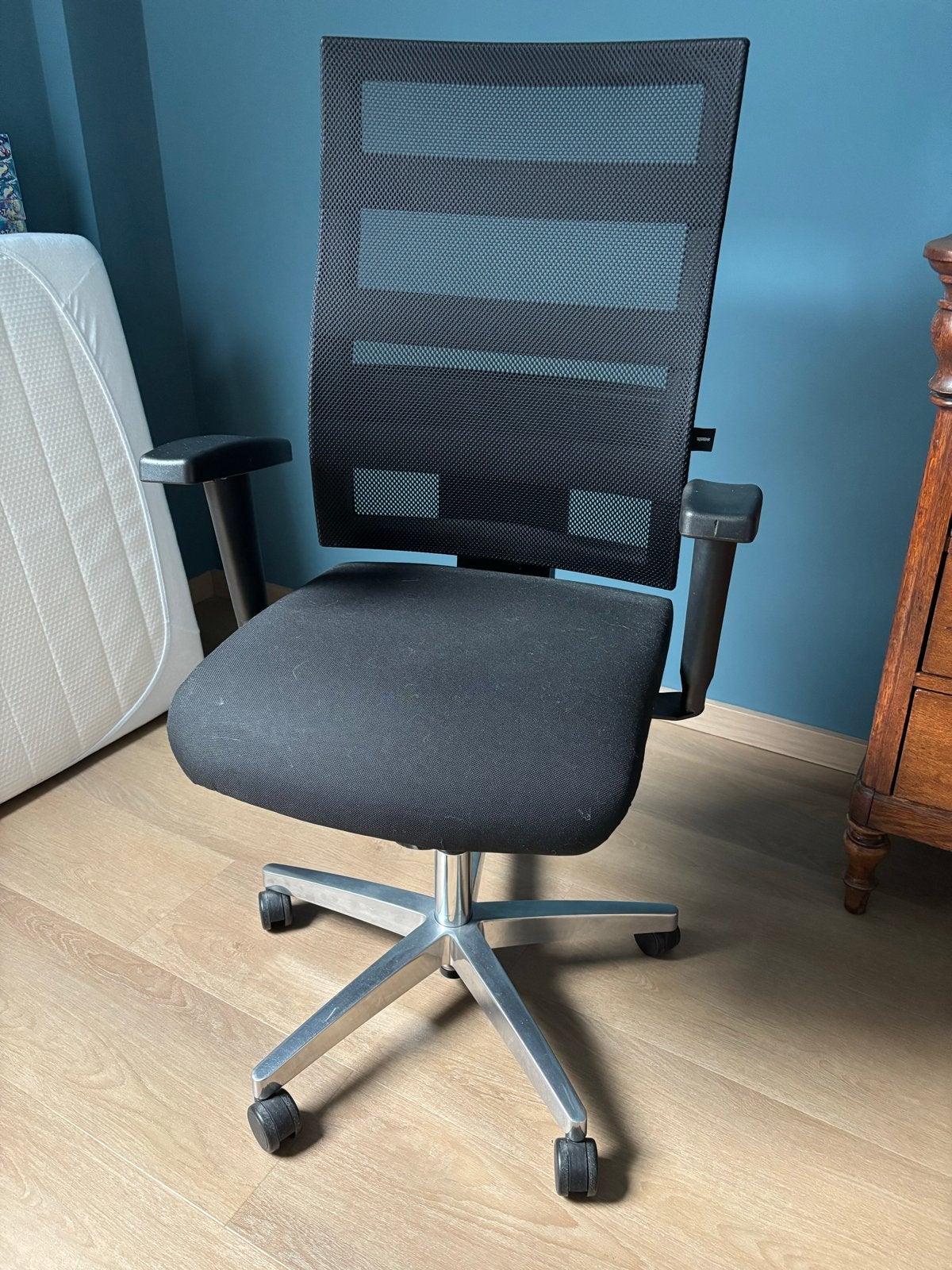 Topstar bureaustoel - Zwart, ergonomisch, Ophalen, Gebruikt, Zwart, Bureaustoel