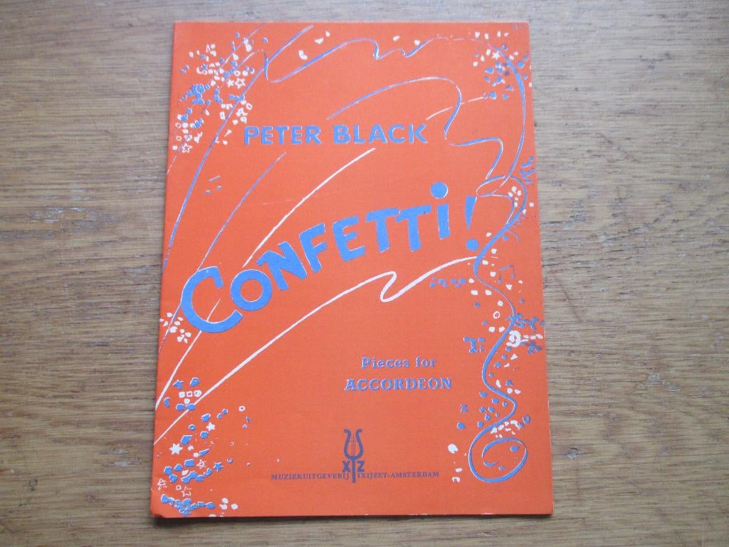 Confetti - door peter black - 9 stukjes voor accordeon, Ophalen of Verzenden, Les of Cursus, Populair, Accordeon