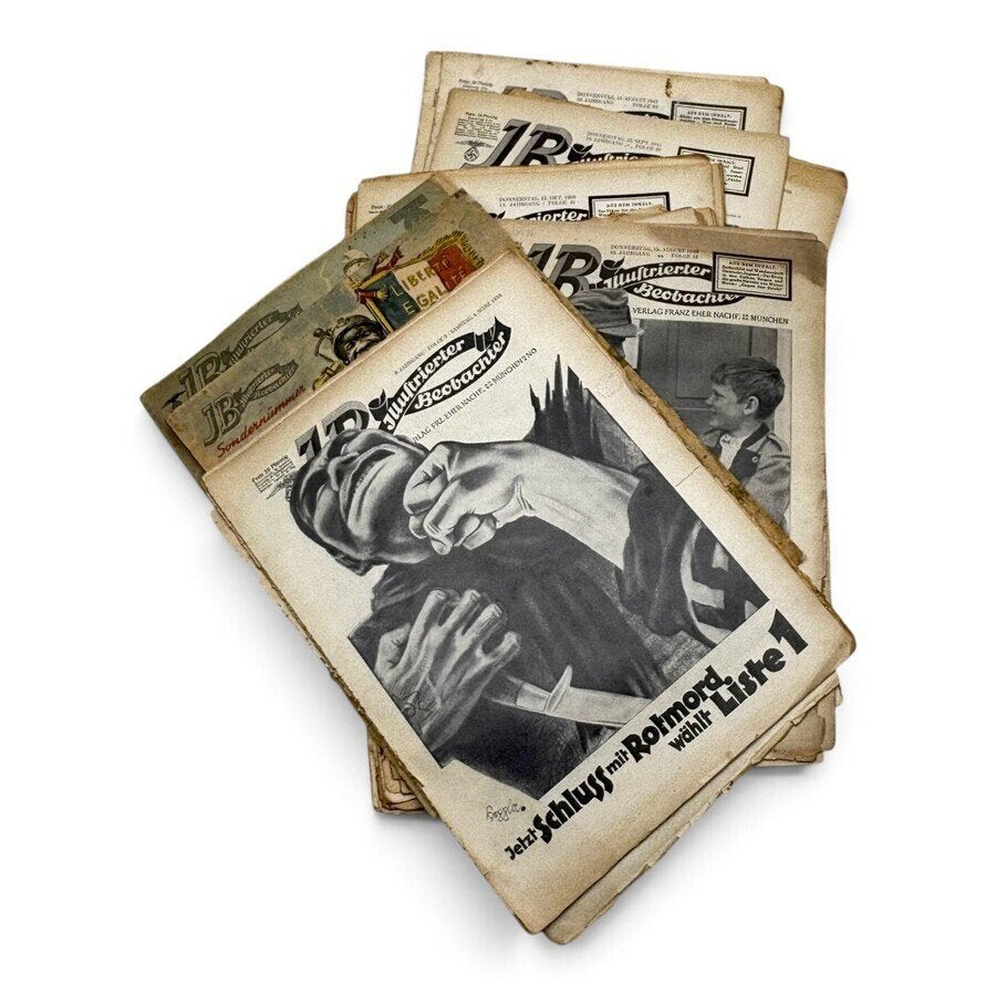 Divers papierwerk, voornamelijk Duitse tijdschriften, WOII, Verzamelen, Ophalen of Verzenden, 1980 tot heden, Buitenland, Tijdschrift