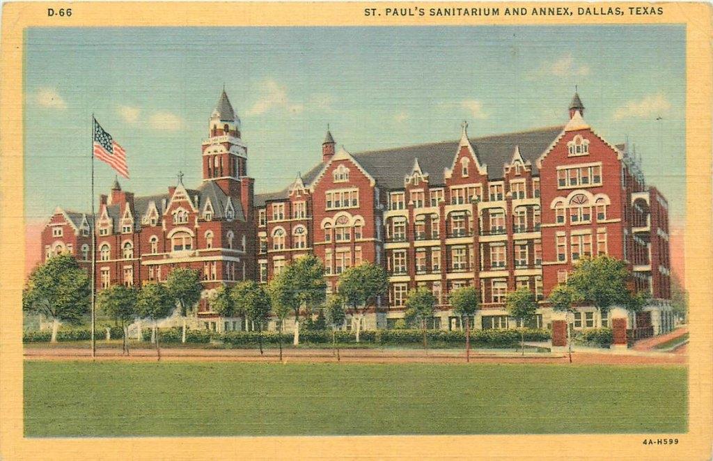 701-435-051 Dallas TX St Paul s Sanitorium, Verzamelen, Ansichtkaarten | Buitenland, Overig Europa, Voor 1920, Verzenden