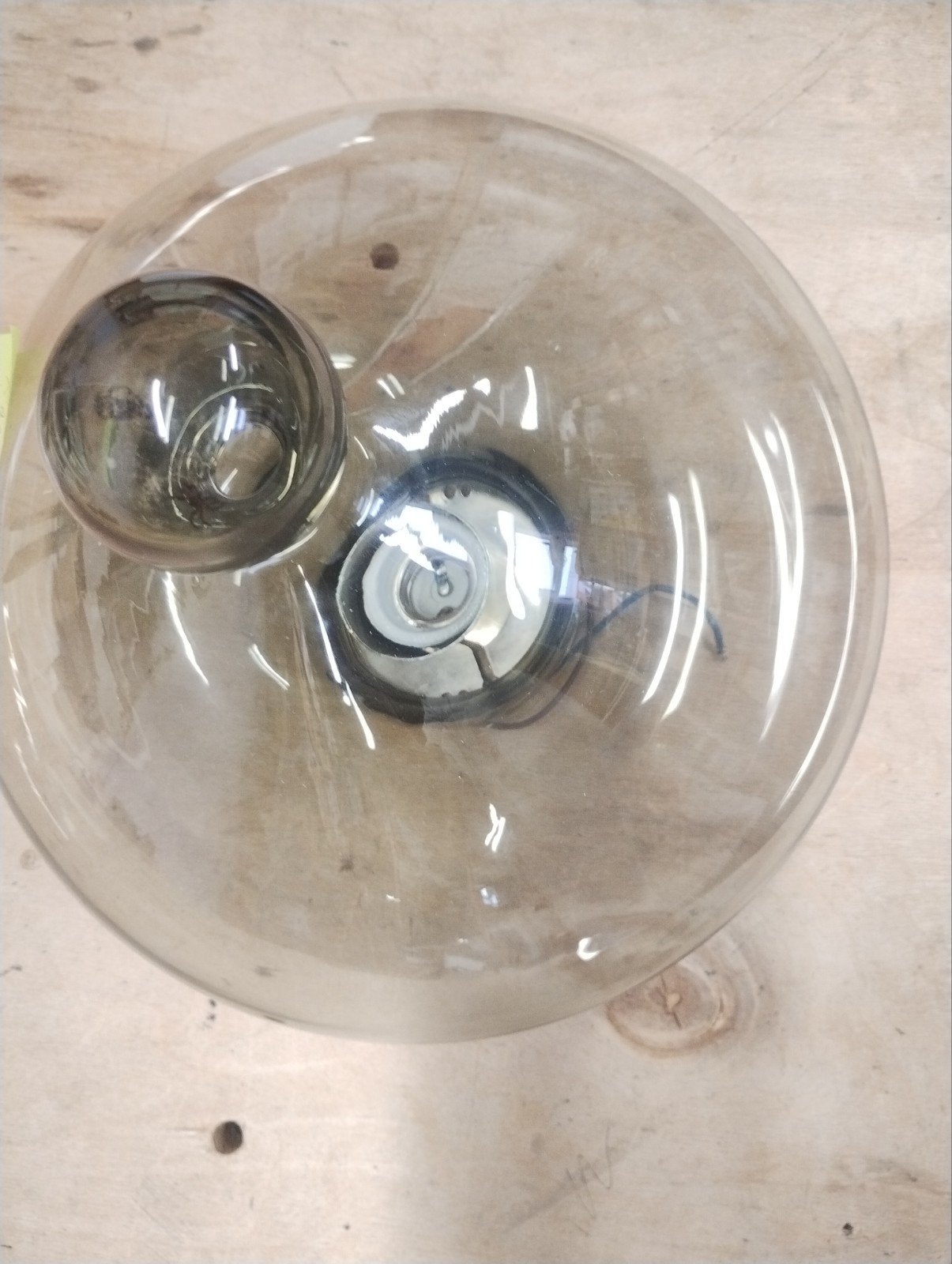Raak plafondlamp, vintage design, glazen kap, Gebruikt, Vintage, Raak Amsterdam, Onbekend