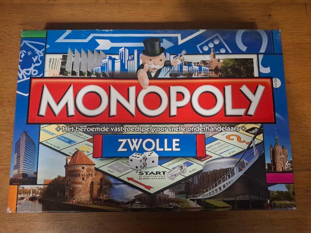 Monopoly Zwolle, Hobby en Vrije tijd, Gezelschapsspellen | Bordspellen, Ophalen of Verzenden, Gebruikt