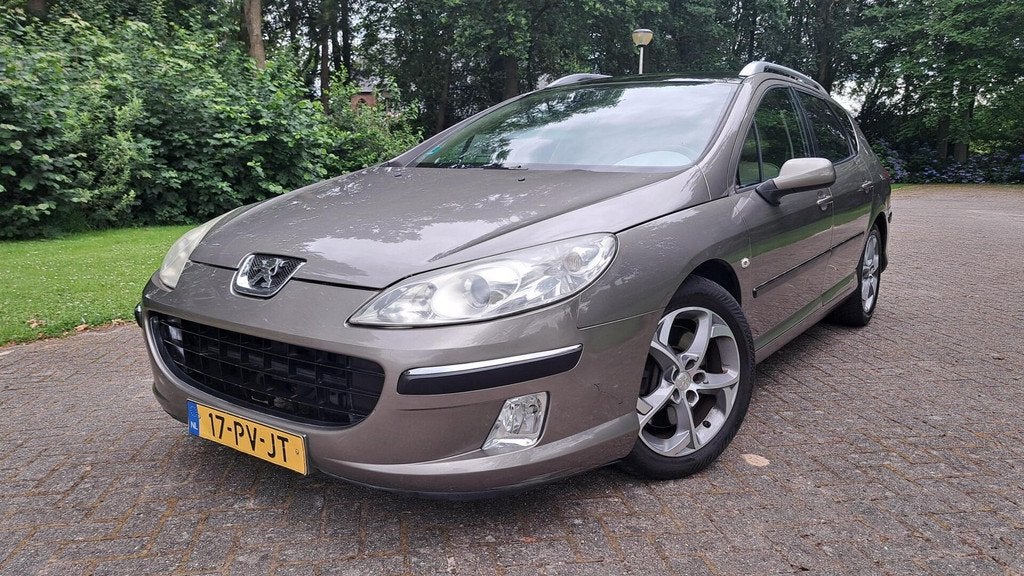 Peugeot 407 SW 3.0-24V V6 XT Pack Aut ELEK STOELEN PANO LEER, Auto's, Gebruikt, Zwart, 2947 cc, 6 cilinders