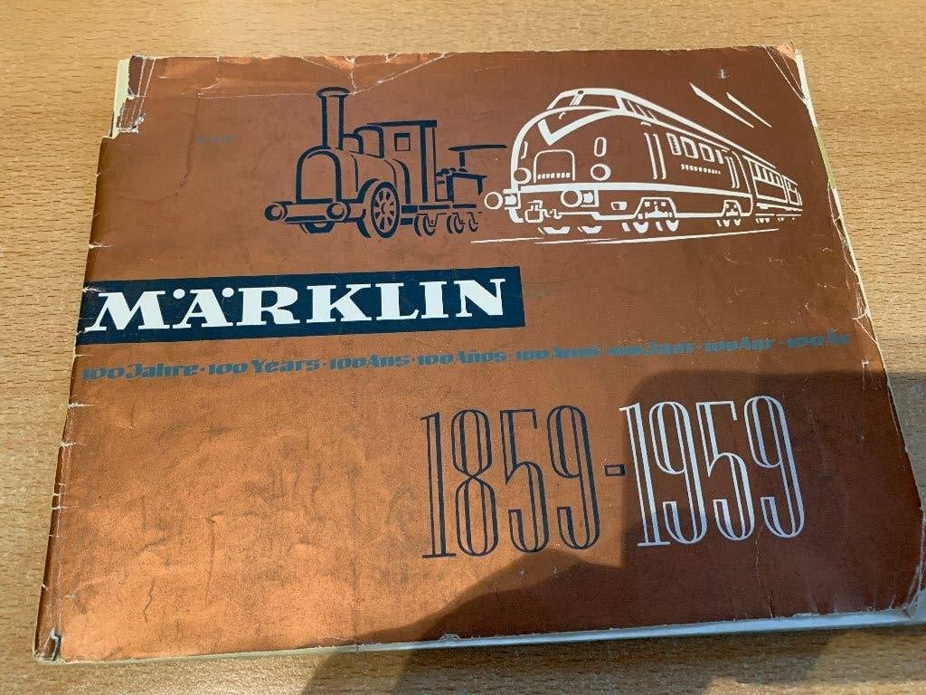 Marklin Catalogus 18559-1959 100 jaar marklin, Wisselstroom, Gebruikt, Märklin, Boek, Tijdschrift of Catalogus