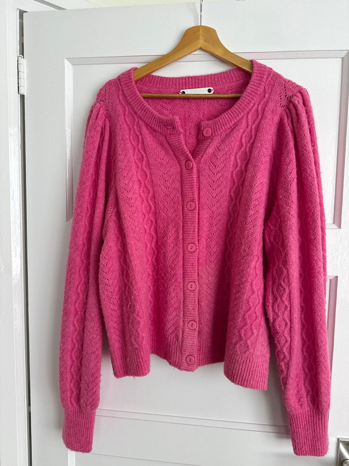 Co'Couture Roze Gebreid Vest Maat L, Ophalen of Verzenden, Zo goed als nieuw, Maat 42/44 (L), Roze