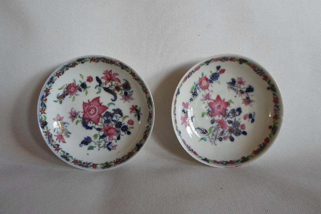 Chinese Famille Rose Room Schaaltjes 2x, Ophalen of Verzenden
