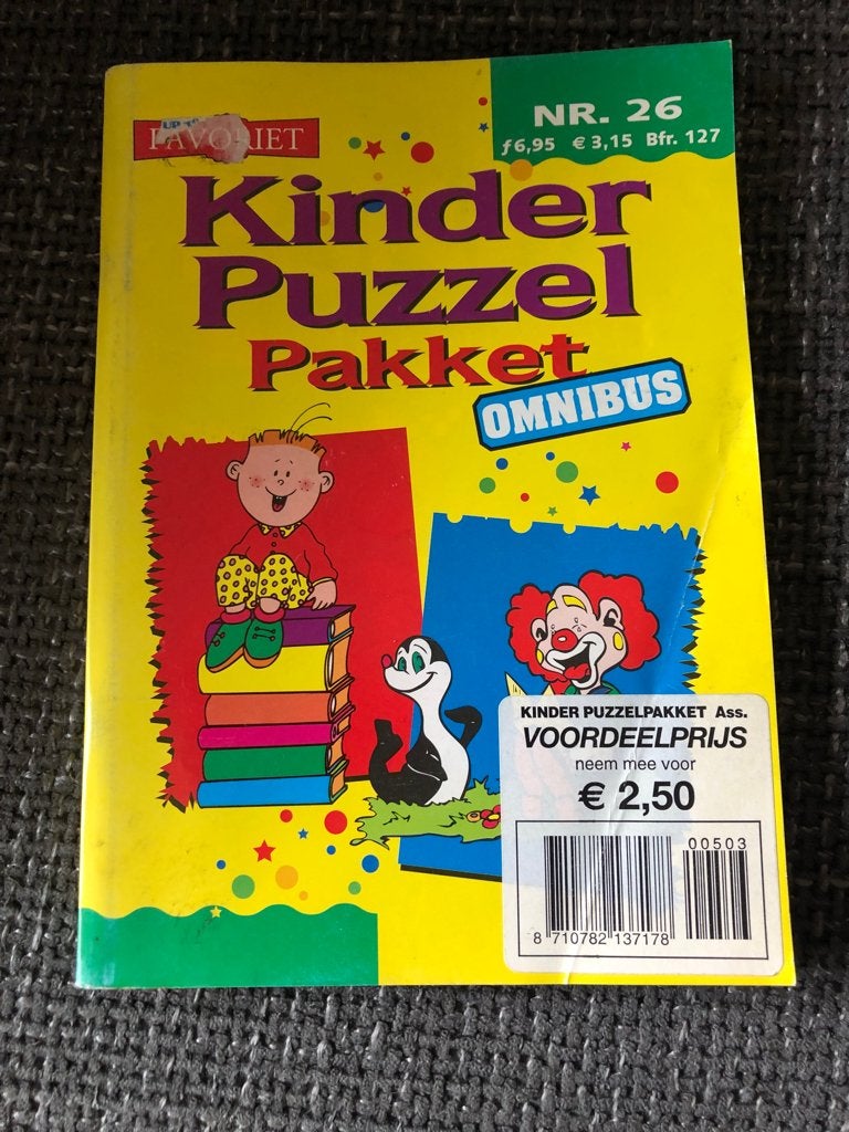 Kinder puzzelboek, Ophalen of Verzenden, Nieuw