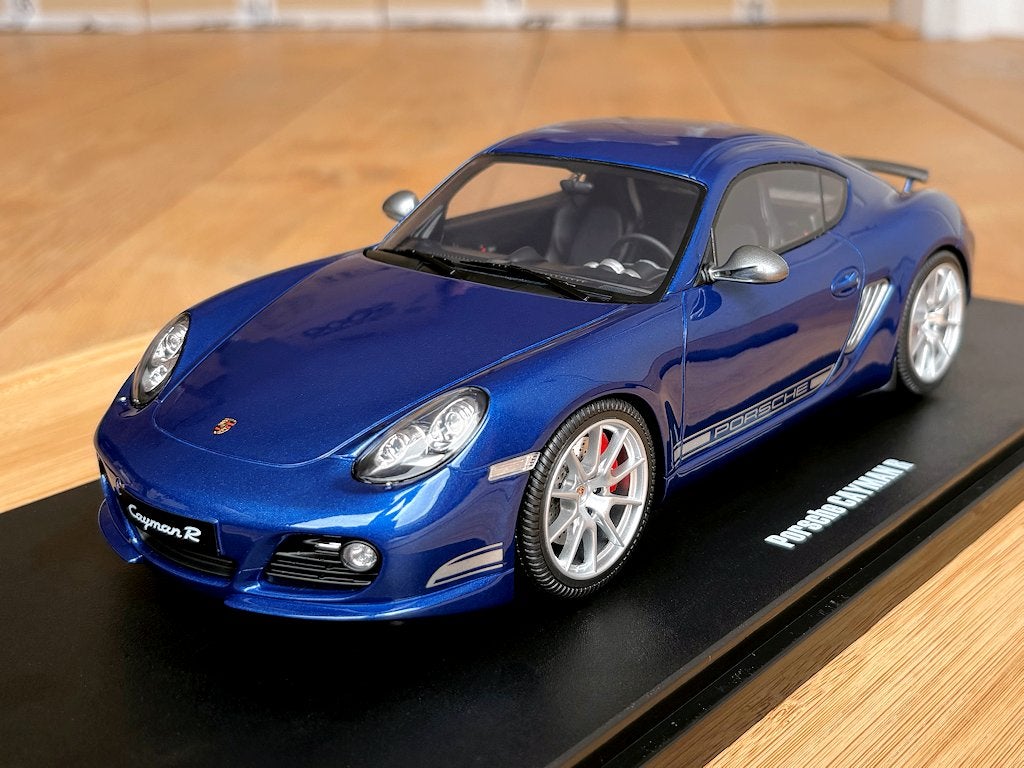 Porsche Cayman R 987 blauw 1:18 GT Spirit GT901 nieuw in ovp, Hobby en Vrije tijd, Modelauto's | 1:18, Ophalen of Verzenden, Nieuw
