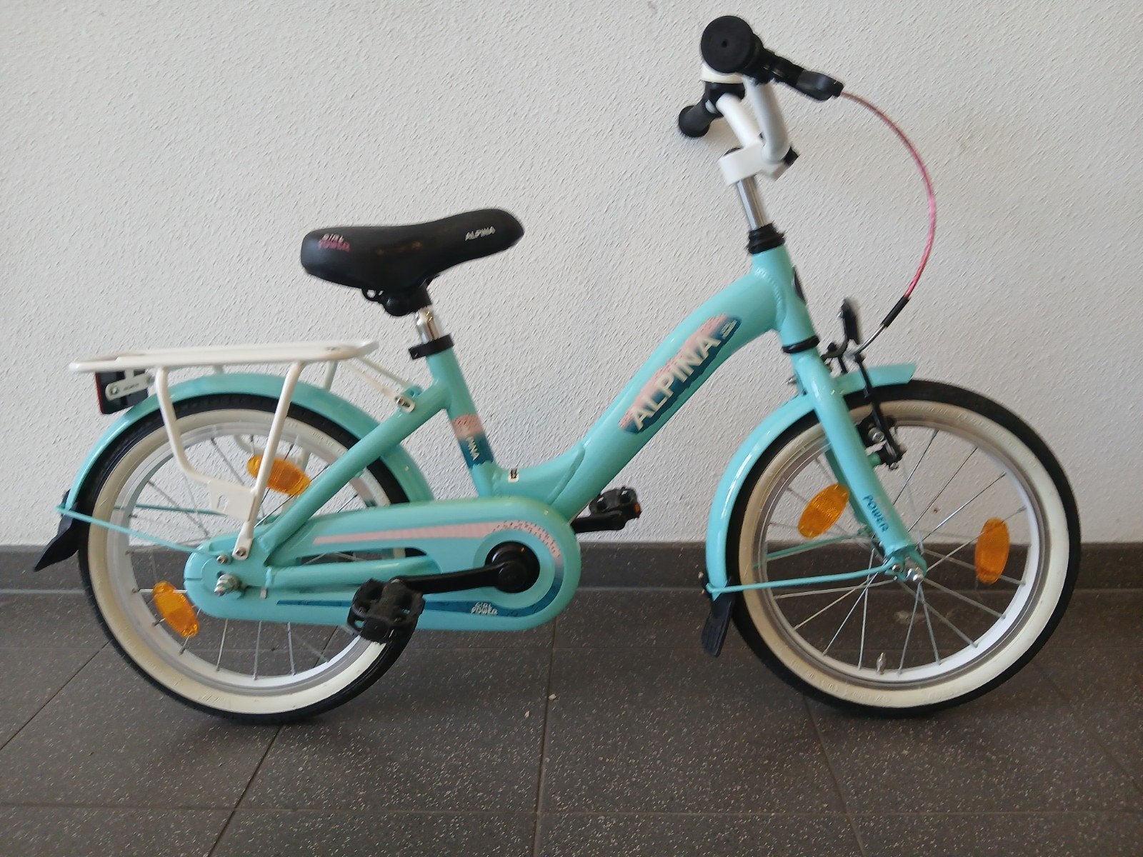 nieuwstaat alpina girl power mintgroen 16 geen jaar oud inch, Ophalen, Zo goed als nieuw, 16 inch, Handrem