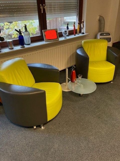 Montel Fauteuils leer 2 stuks in top staat, Huis en Inrichting, Fauteuils, Ophalen, Zo goed als nieuw, 50 tot 75 cm, Leer