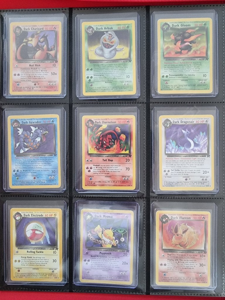 Pokémon Team Rocket 2000 collectie o.a. Dark Charizard HOLO, Ophalen of Verzenden, Zo goed als nieuw, Meerdere kaarten, Foil