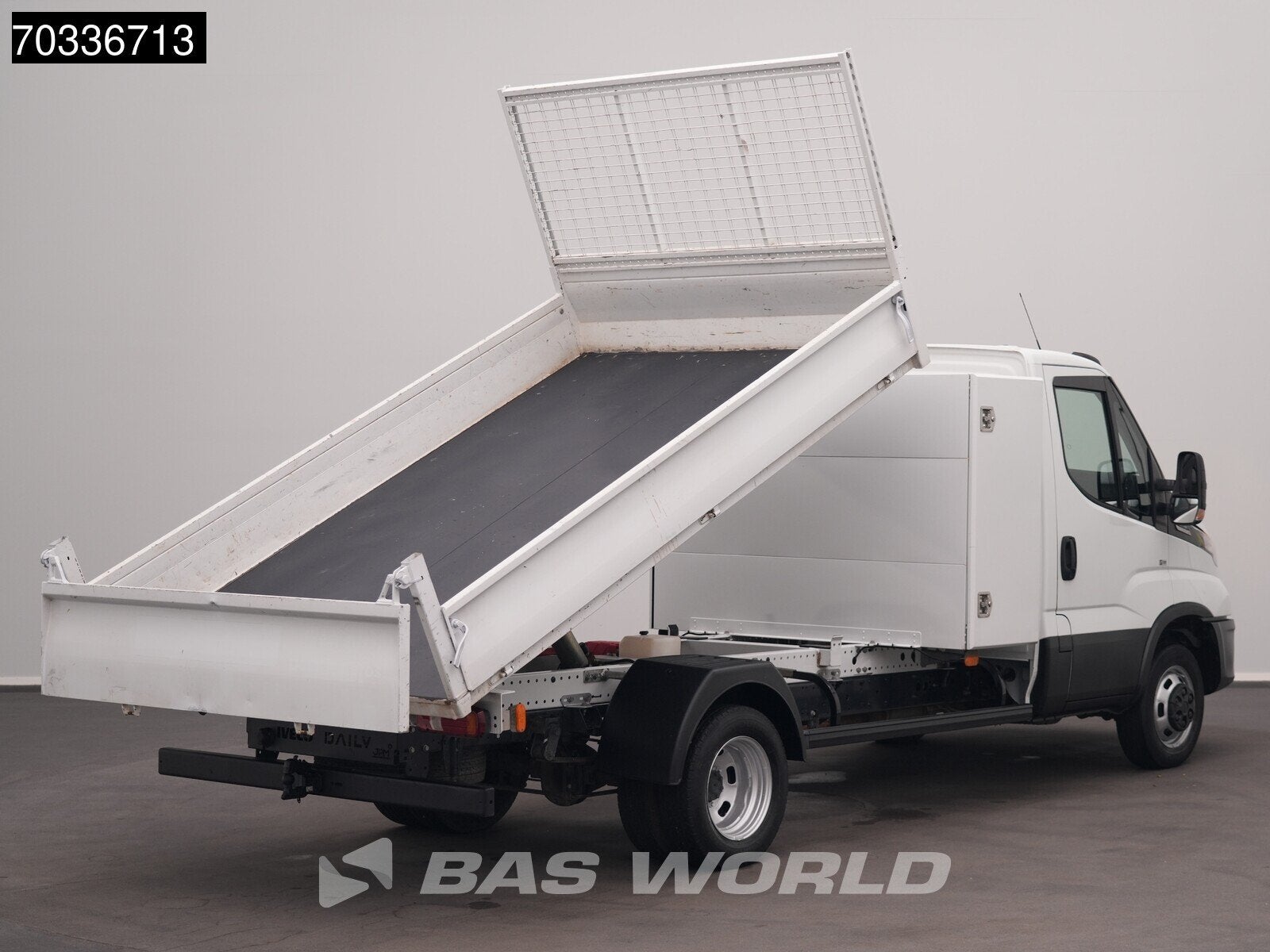 Iveco Daily 35C14 Automaat Dubbellucht Open Laadbak met Kist, Stof, Gebruikt, Euro 6, Iveco