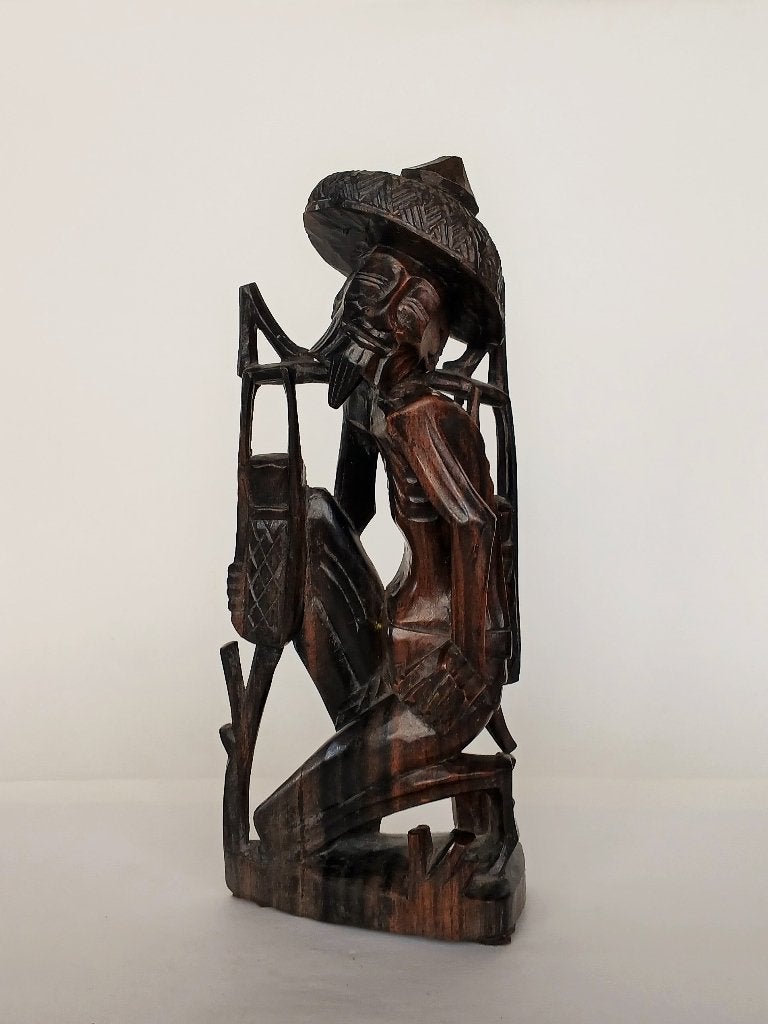 Houtsnijwerk Bali, Antiek en Kunst, Kunst | Beelden en Houtsnijwerken, Houtsnijwerk, Ophalen of Verzenden, 20 - 50 cm, Hout