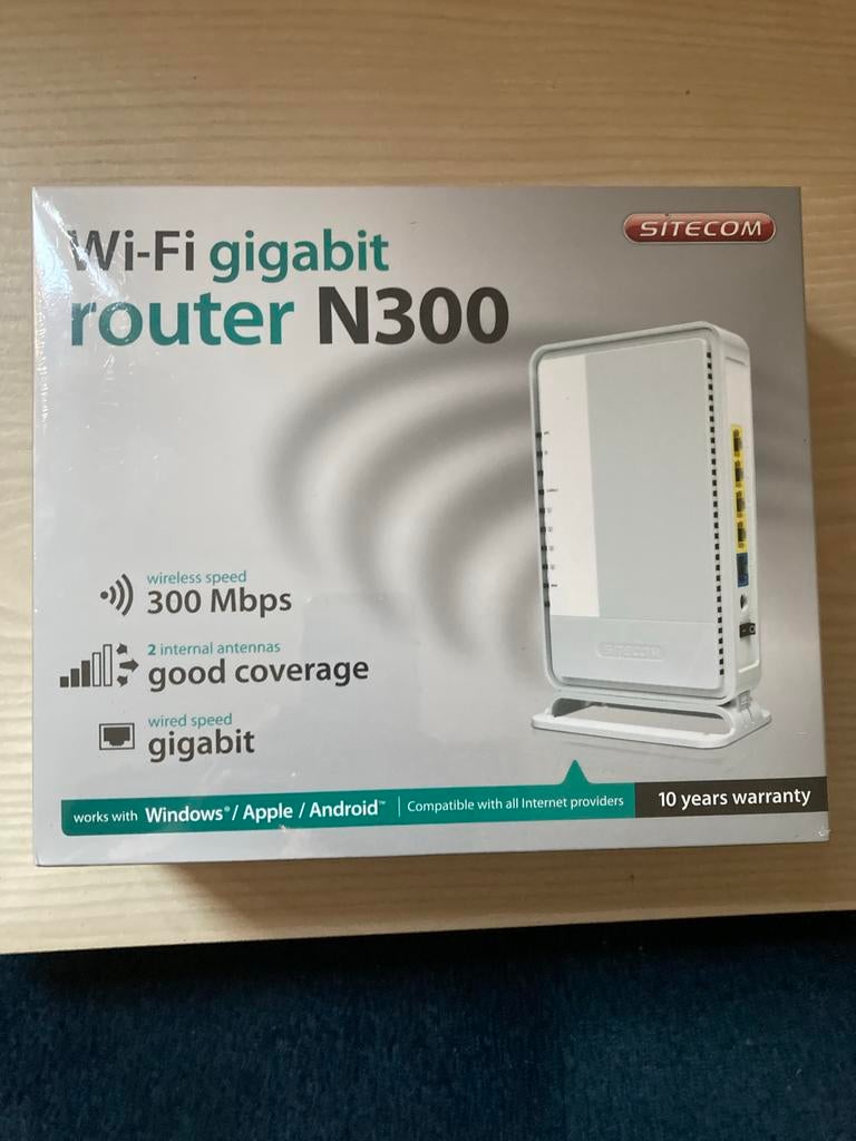 Sitecom Wi-Fi Gigabit Router N300 - Nieuw in verpakking, Ophalen of Verzenden, Nieuw, Router