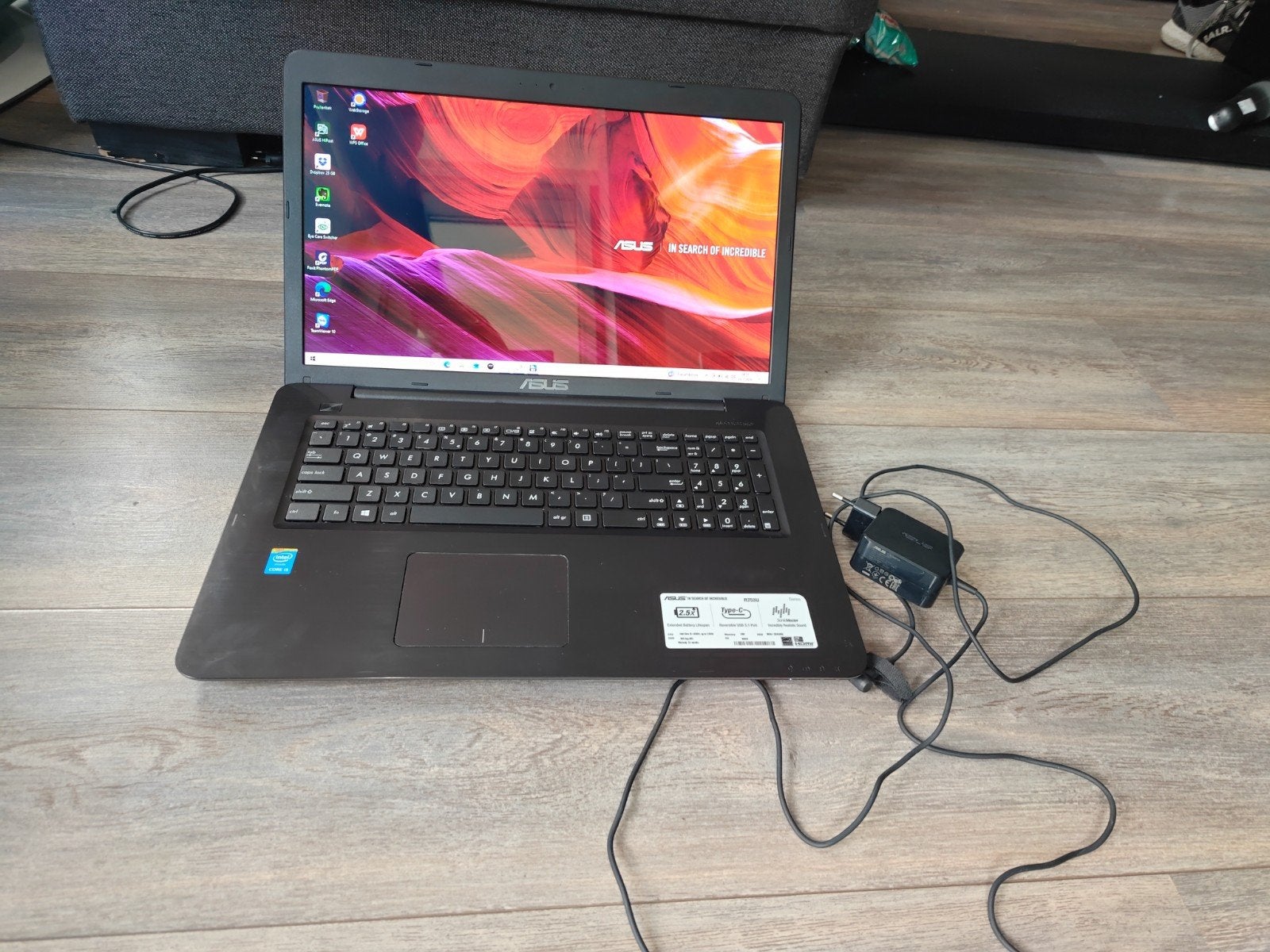 ASUS VivoBook R753U 17,3" | Core i5 | 8GB | 128GB SSD+500GB, Computers en Software, Windows Laptops, 628 GB, Gebruikt, Qwerty