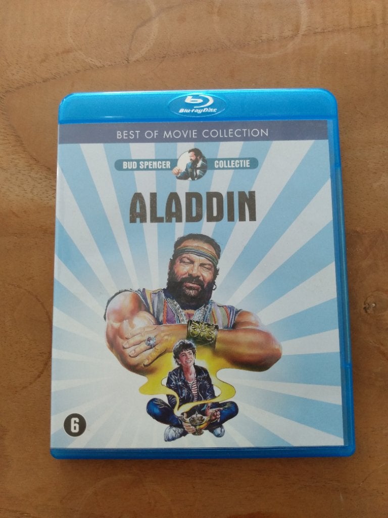 Bluray Aladdin met Bud Spencer, Ophalen of Verzenden, Zo goed als nieuw, Humor en Cabaret