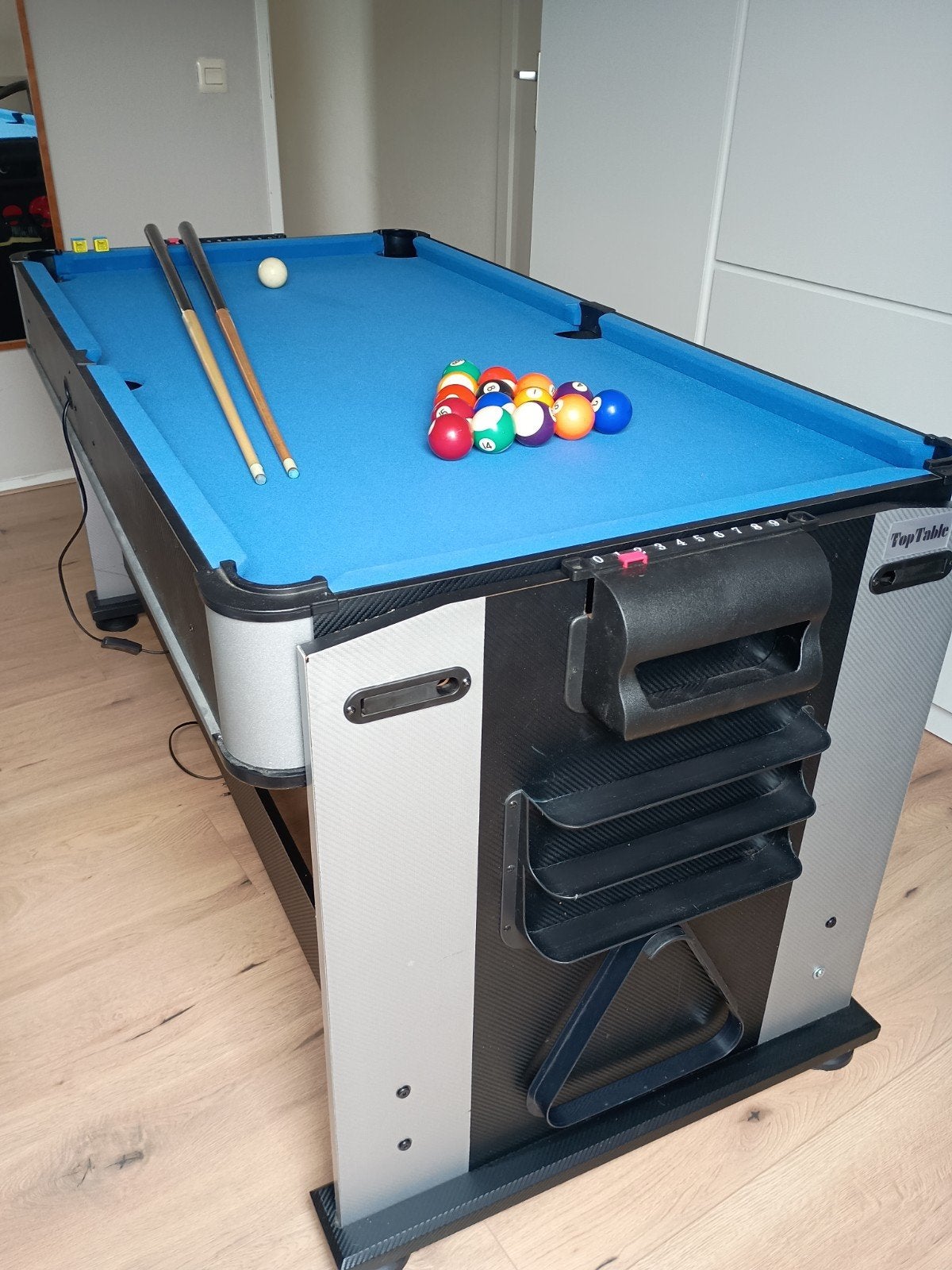 Top table pool en airhockey tafel, Sport en Fitness, Ophalen, Gebruikt, Pooltafel