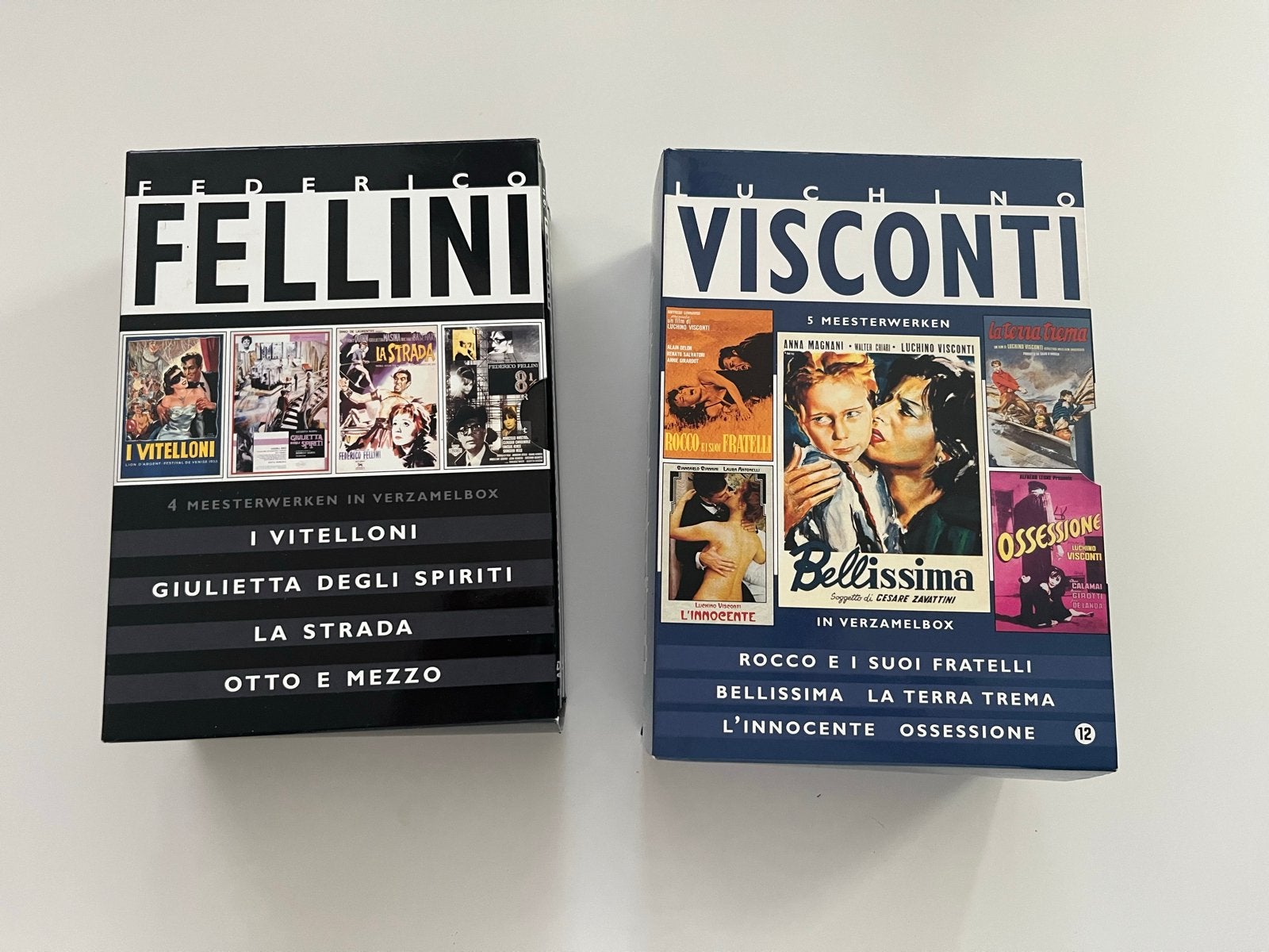 Federico Fellini & Luchino Visconti DVD Boxes, Nederlands, Overige genres, Ophalen of Verzenden, Italiaans