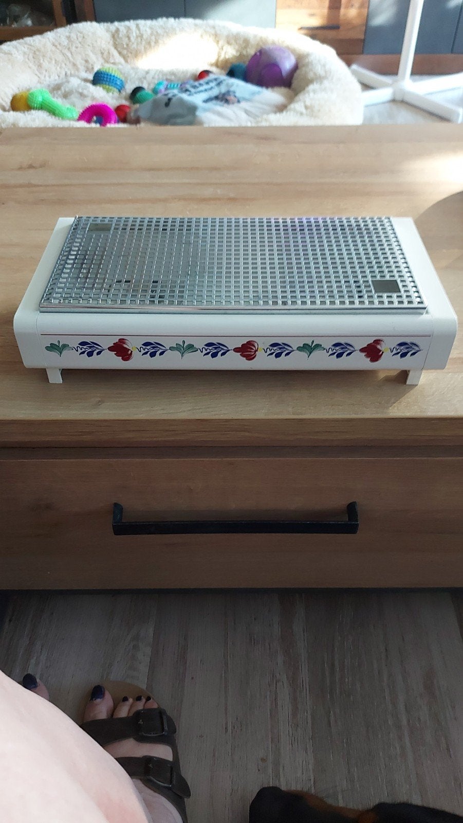Boerenbont warmhoudplaat - Vintage design, Antiek en Kunst, Ophalen of Verzenden