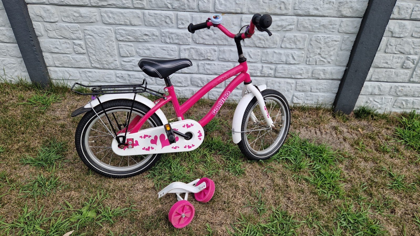 16 inch fiets, Ophalen, Terugtraprem, Zijwieltjes, 16 tot 20 inch