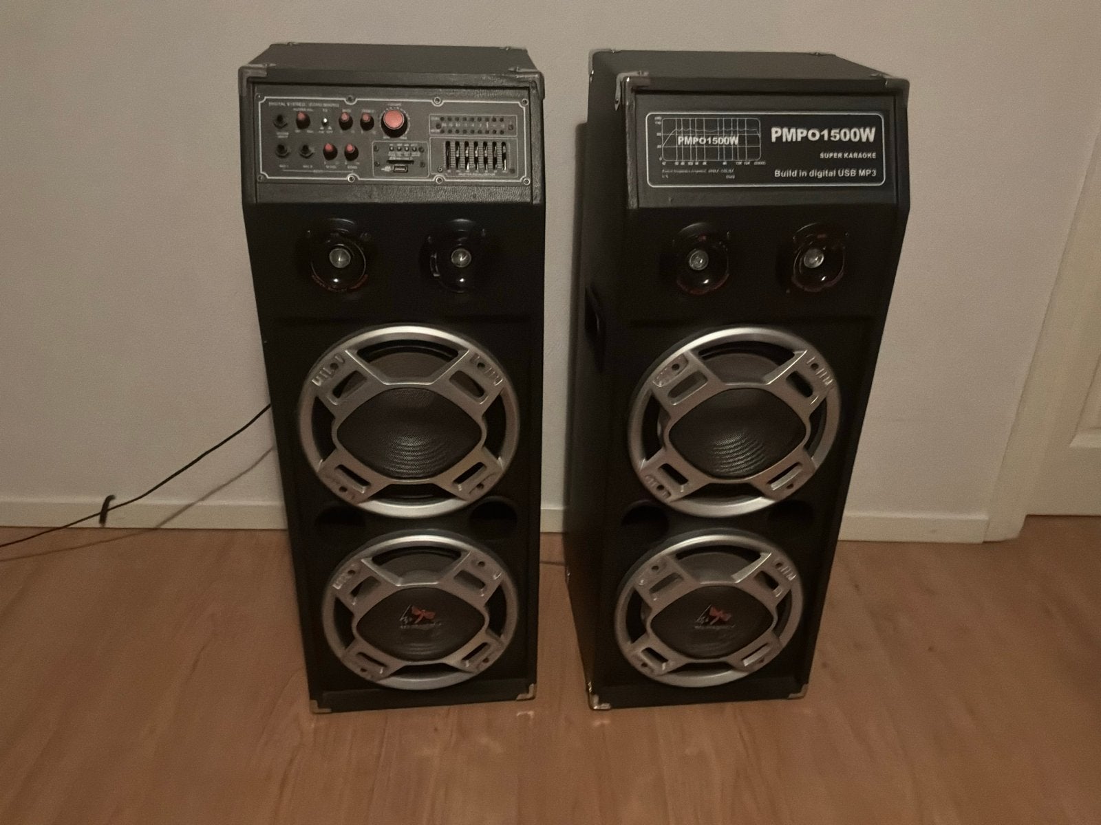 Krachtige PMP01500W Speakerset met LED Verlichting, Ophalen, Gebruikt, Overige merken