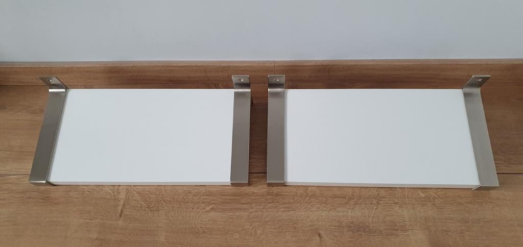 2 x wandplank plankje wit hoogglans ikea, Huis en Inrichting, Ophalen of Verzenden, Zo goed als nieuw