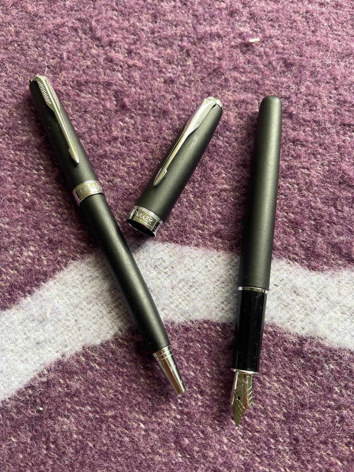 Parker Pennenset: Balpen en Vulpen - Zwart, Verzenden, Gebruikt, Pennenset, Parker