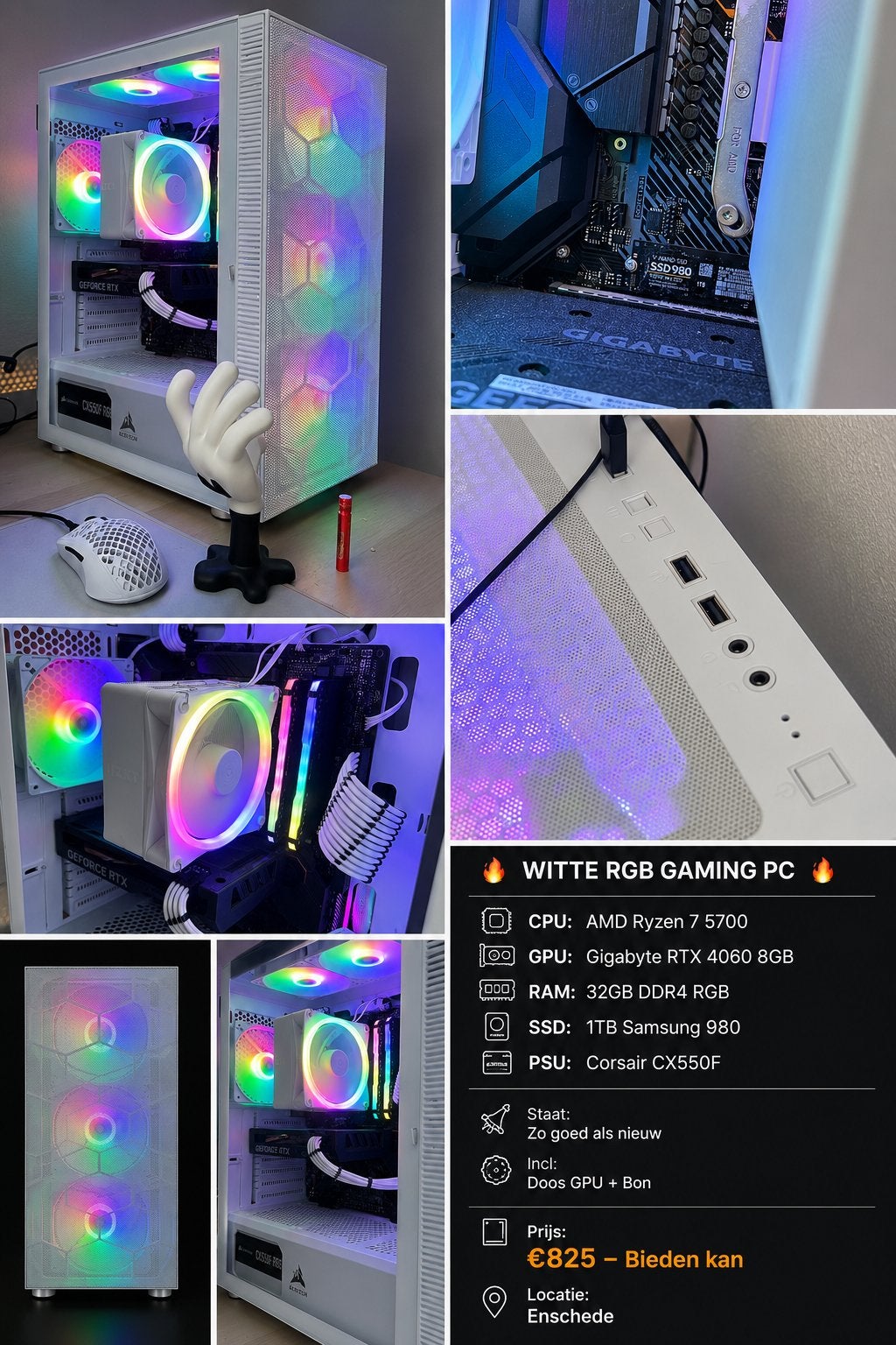 PC, Computers en Software, Ophalen, 32 GB, Zo goed als nieuw, Gaming