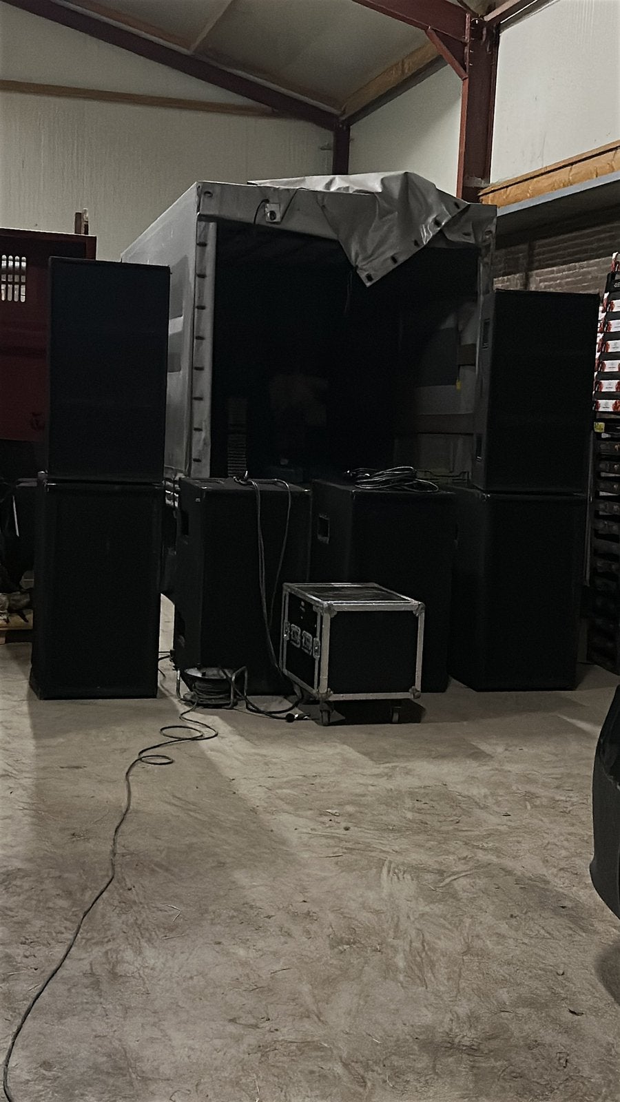 4x beyma dubbel 18 inch, Ophalen of Verzenden, Zo goed als nieuw, Minder dan 500 watt