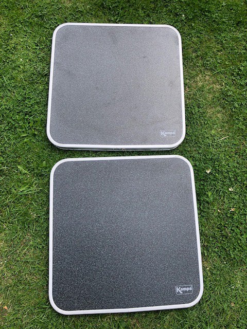 Oplegbladen voor krukje 2 stuks., Ophalen, Zo goed als nieuw, Campingstoel