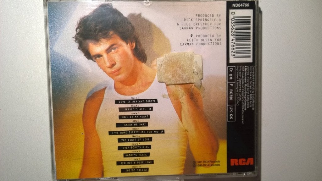 Rick Springfield - Working Class Dog, Ophalen of Verzenden, Zo goed als nieuw, Poprock, Album